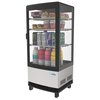 Koolmore Countertop Refrigerator Display Case Commercial Beverage Cooler with LED lighting CDCU-3C-SS
